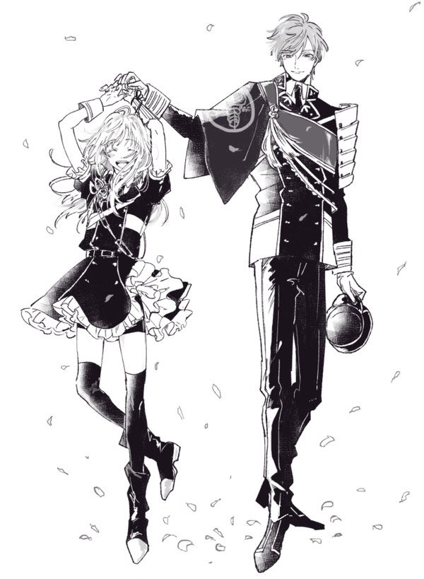 一期一振 ,乱藤四郎(刀剣乱舞) 「(再掲) 私はお兄ちゃんの顔してるいちごひとふりと弟の優越&微笑み顔するみだれく」|ｕ@新刊通販してますのイラスト