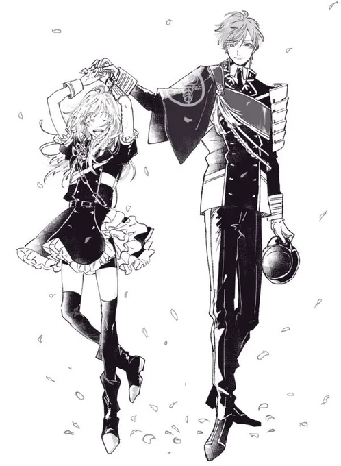 (再掲) 私はお兄ちゃんの顔してるいちごひとふりと弟の優越&微笑み顔するみだれくんの組み合わせを描くのが好き