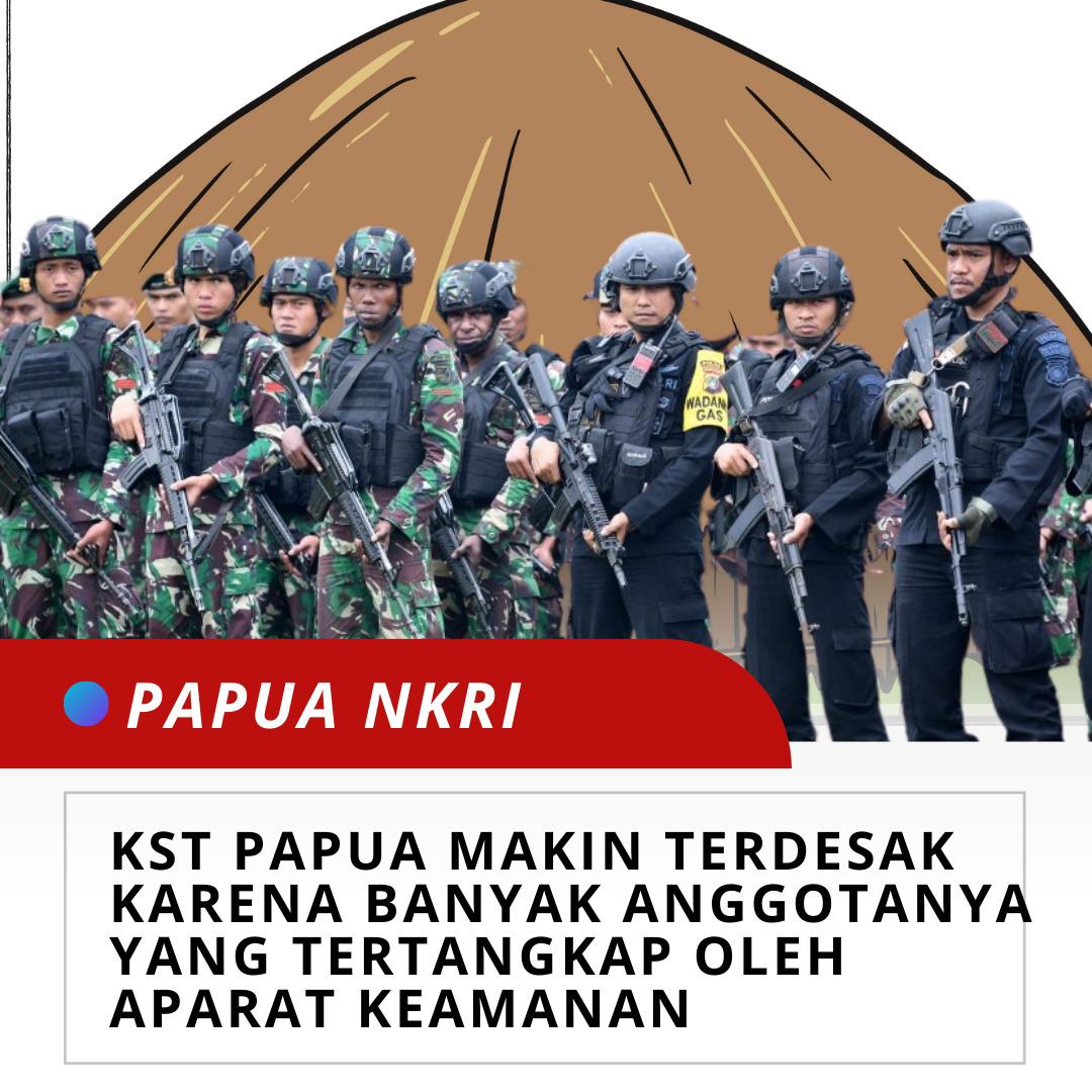 BudimanKayun's tweet photo. Dengan kerja keras aparat keamanan, satu per satu anggota KST Papua berhasil ditangkap di tempat persembunyian mereka. 

#KelompokSeparatisTerorisPapua #KSTPapua #TumpasKSTPapua #KSTPPembuatOnar #PilotSusiAir #KSTPBiadab #Papua #PapuaIndonesia #PapuaNKRI https://t.co/69MoHDZFxd