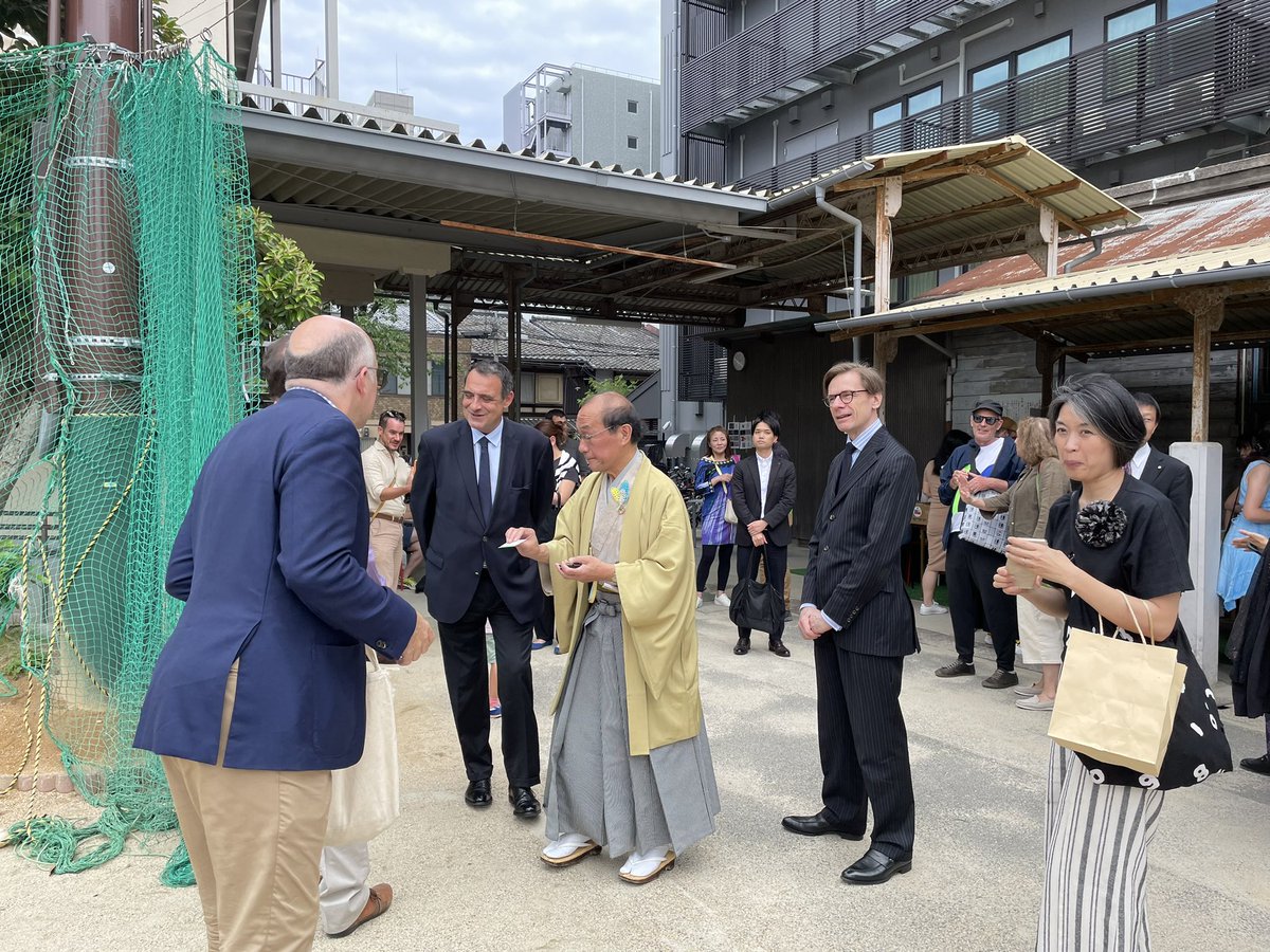 Fête du @lfikyoto aujourd’hui, en présence de M. l’Ambassadeur de France, du maire de Kyoto, des associations de quartier et de 3 conseillers consulaires.