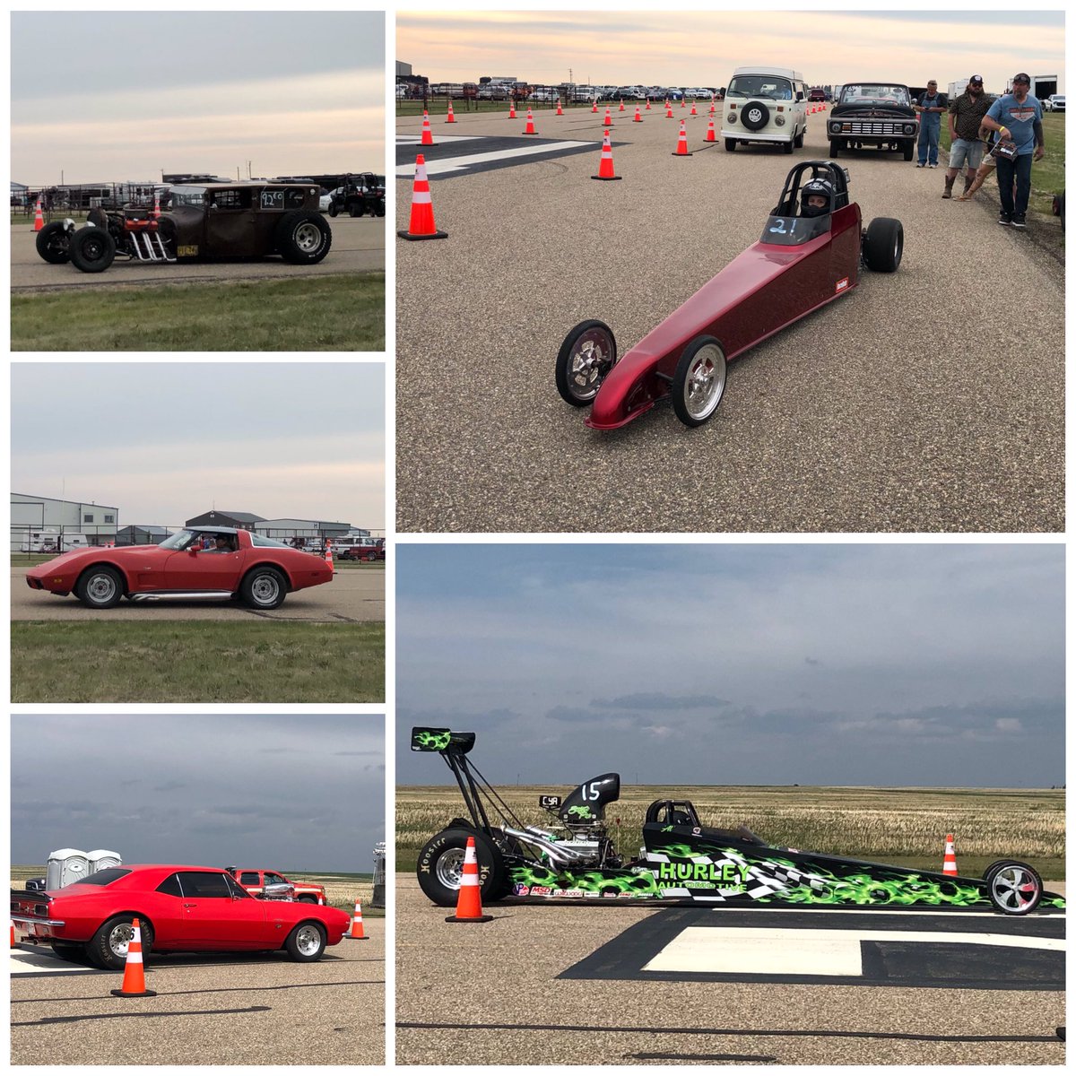 Lots of fun (and loud vehicles) at the Three Hills Cruise Weekend races today.  Will be back at the airport bright and early again tomorrow to make sure my volunteers are taken care of ... Also, LOVE watching the fast cars!😊🏎