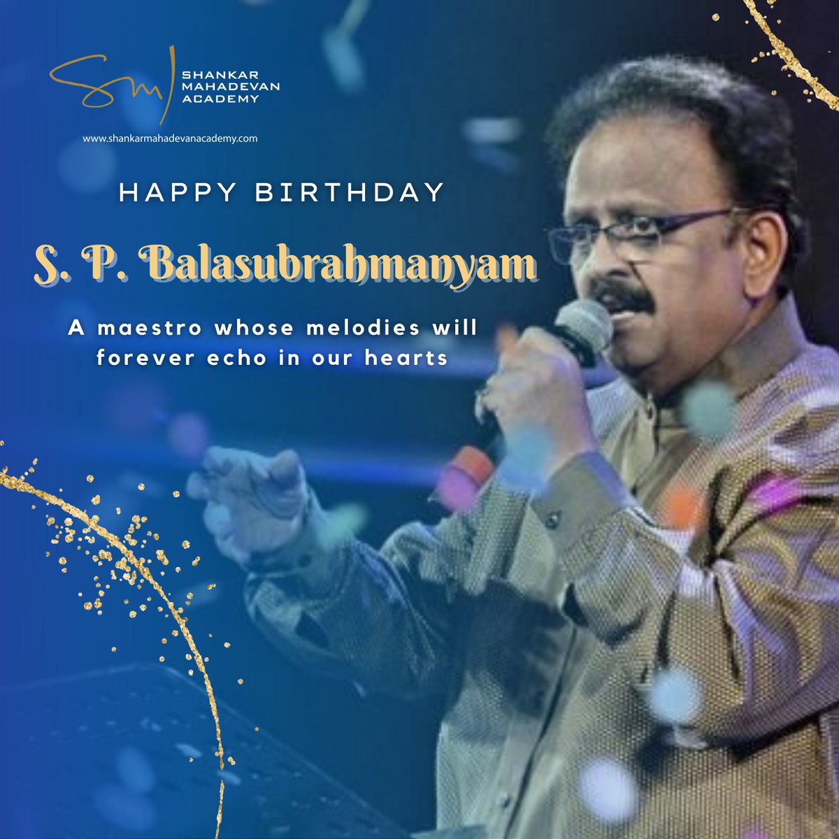 S. P. Balasubrahmanyam, the voice that breathed life into countless melodies, left an indelible mark on the Indian music landscape. Today, we remember and celebrate his timeless legacy. 🥳♥️🎶🎼🎙️
#spbalasubrahmanyam #spb #spbalasubrahmanyamsongs  #shankarmahadevanacademy
