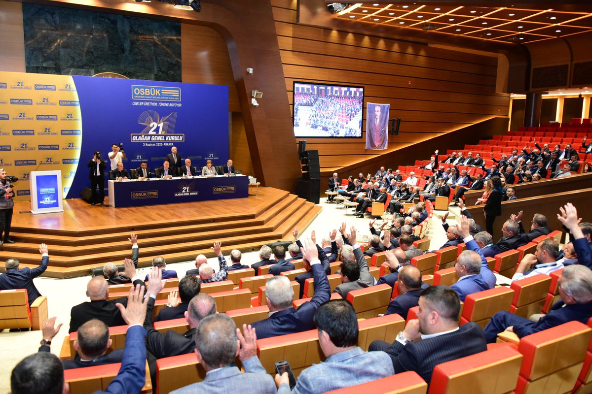 Ankara’da gerçekleştirilen <a href="/Osbuk_org/">Organize Sanayi Bölgeleri Üst Kuruluşu</a>   21.genel kuruluna Cizre Osb’yi temsilen OSBÜK delegemiz <a href="/aahmetdmrc/">Ahmet DEMİRCİ</a> katılım sağladı. Yeniden YK Başkanı seçilen sn <a href="/MemisKutukcu/">Memiş KÜTÜKCÜ</a> başkanımızı kutlar başarılar diliyorum.