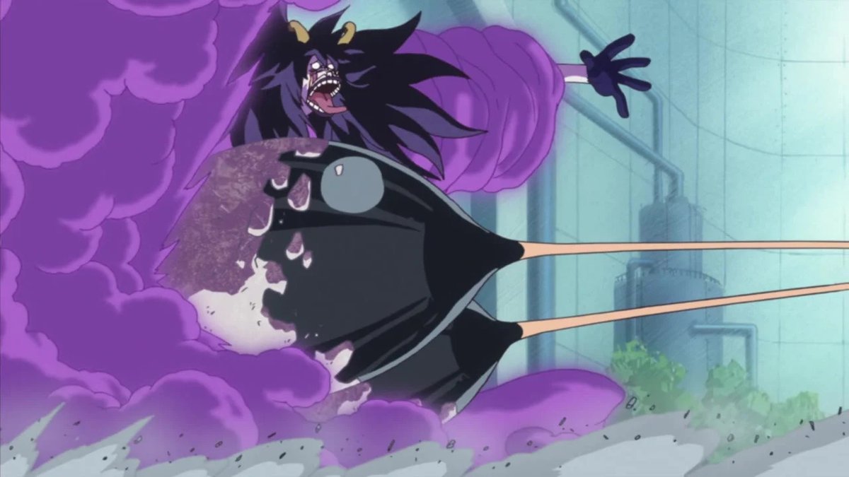 Even for mad of gas, that had to hurt. 
#OnePiece #Toonami