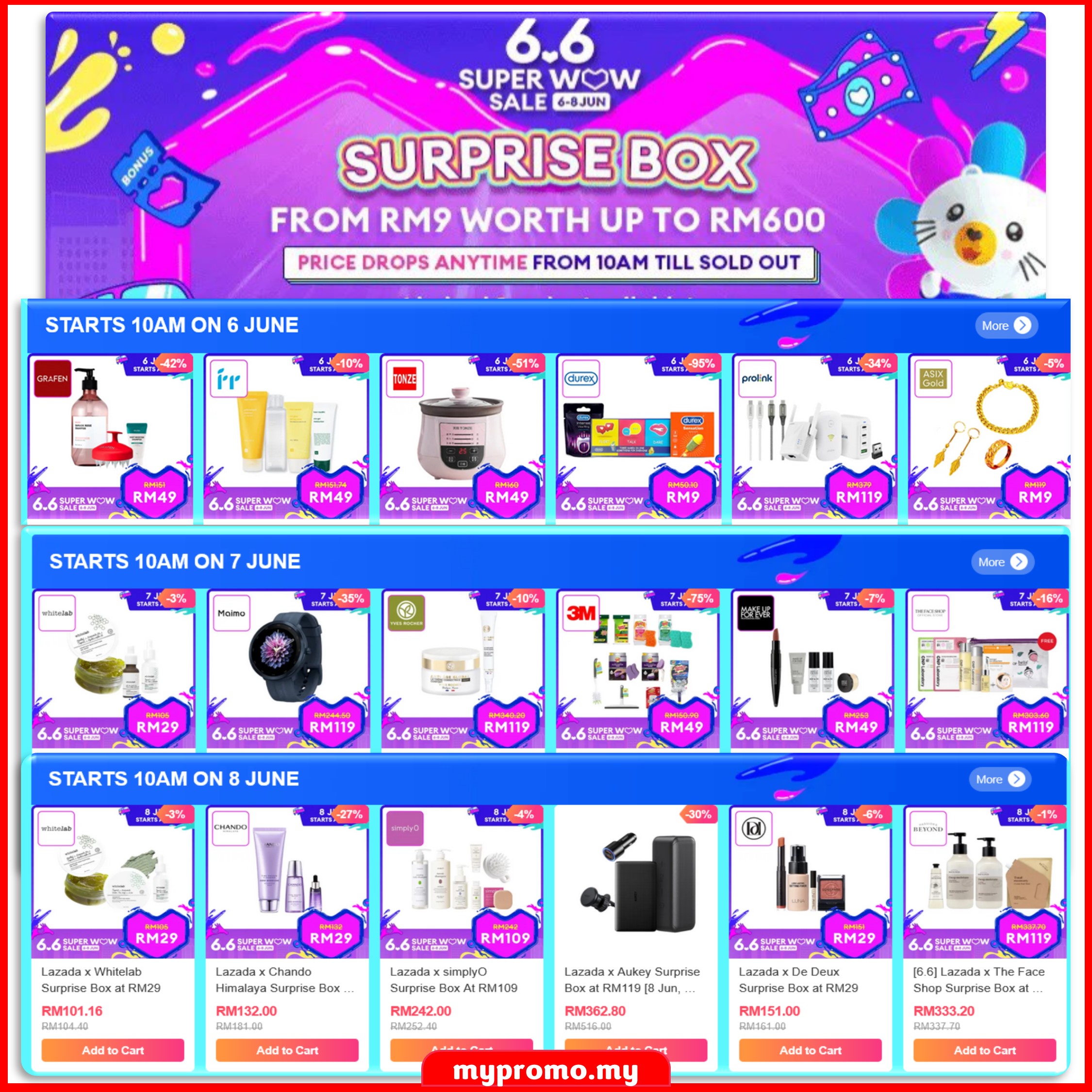 Lazada 6.6 Sale x Surprise Box