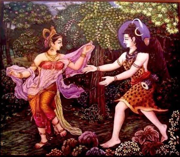 #Artoftheweek Mohini and Shiva

Mohini is the only female avatar of Lord Vishnu. She appears as a form of Vishnu, who acquires the pot of Amrita from Asuras(demons) and gives it back to the devas (gods), helping them retain their immortality. 
1)