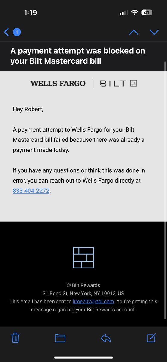 MrRobII's tweet image. . @BiltRewards @zacharyburrabel @WellsFargo Why is this a thing? If I wanna make multiple payments in the same day, why care? Why the limit? Let me do me! #BiltRewards #Bilt