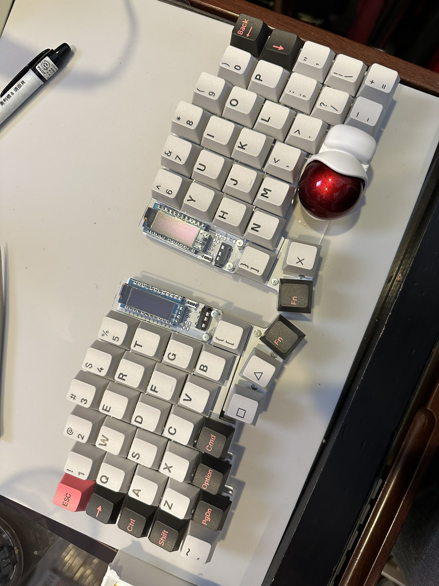 夏セール開催中 MAX80%OFF！ keyball 39 トラックボール付き分割自作
