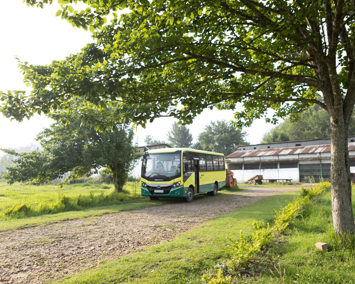 STEMSMeghalaya's tweet photo. On June 2, 2023, our STEMS school bus service successfully completed its first journey on the Umpling - Pine Mount School route. Seats are still available for this particular route. 
 #schoolbusservices #EastKhasiHills #stemsmeghalaya #sharedtransportation #governmentofmeghalaya https://t.co/VrdSNj8EFE