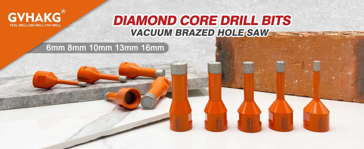 6mm  8mm  10mm 13mm 16mm Vacuum Brazed Diamond Tipped Tool Hole Saw Core Bit For Ceramic Tile#drillingcorebit #vacuumbrazed #diamondtools #holesaw #corebit