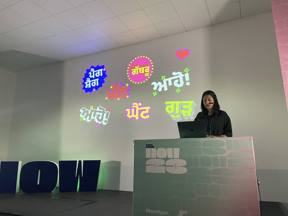 typeparis's tweet photo. Then @FredSmeijers Perpetuum mobile, Atelier Baudelaire about her graphic projects, and @KimyaGandhi Through the Devanagari looking glass. #now23 https://t.co/s1D4F8bBKQ