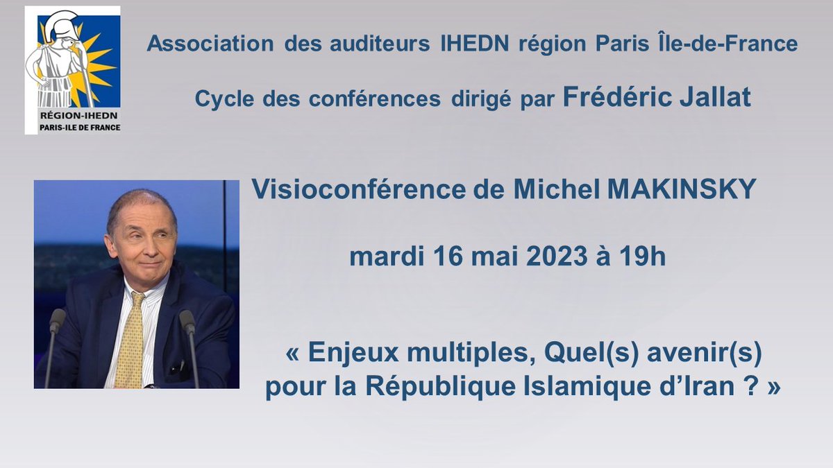 Regardez la vidéo de la conférence de Michel MAKINSKY du  16 mai 2023 sur "Enjeux multiples, Quel(s) avenir(s) pour la République Islamique d’Iran ?"
@ihedn #iran 
🔗youtube.com/watch?v=XeBzRb…
