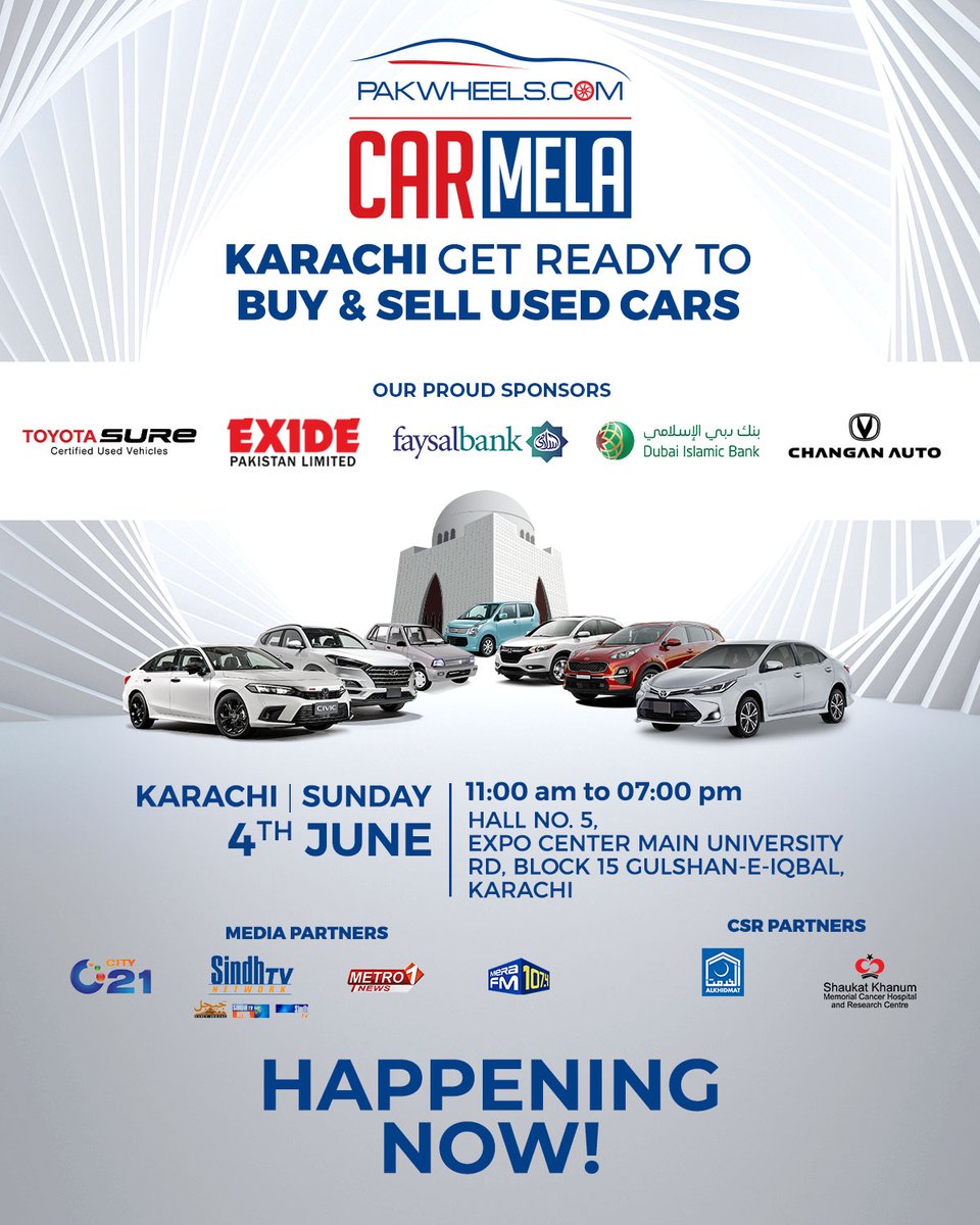 on Twitter "PakWheels Karachi Car Mela 2023 is Happening