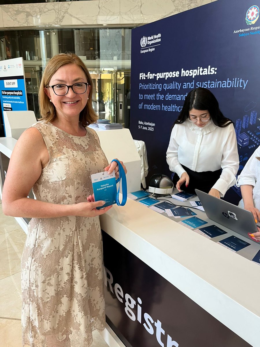 Delighted to be the first registration for our ⁦@WHO_Europe⁩ regional meeting on hospitals #futureofhospitals #Baku