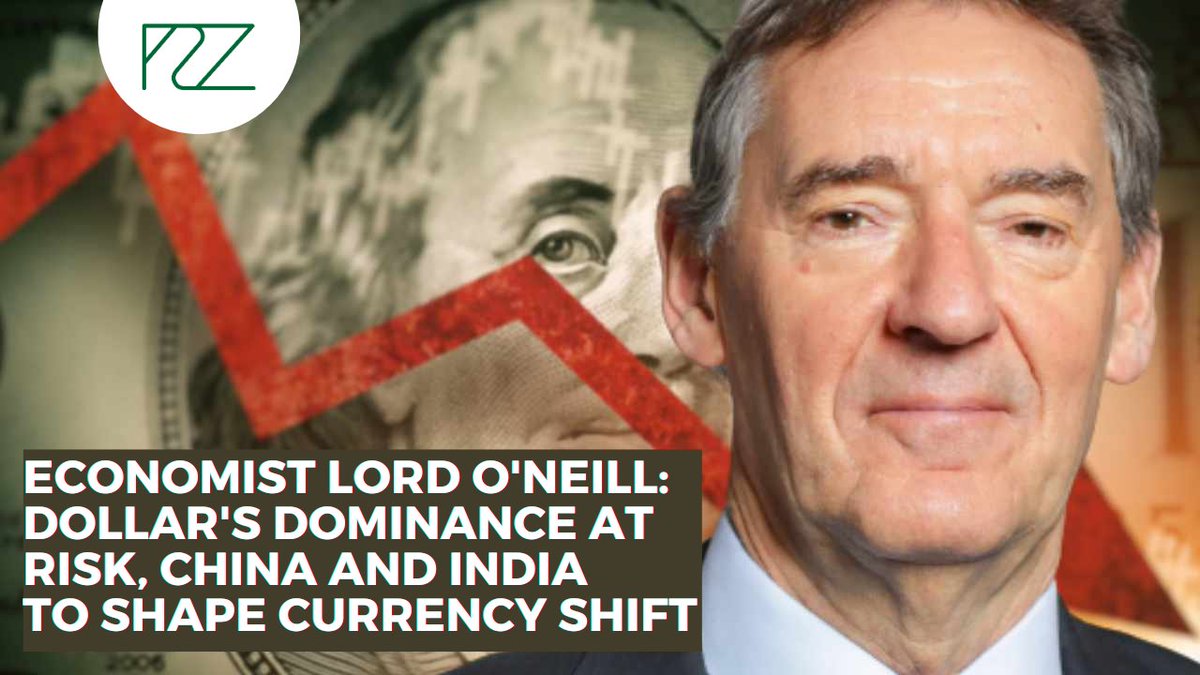 📢 Economist Lord O'Neill warns: US Dollar's dominance in jeopardy! 💸 China 🇨🇳 & India 🇮🇳 poised to shape currency shift! 🔄 Brace for potential upheaval in global financial landscape! 🌍 #CurrencyShift #EconomicForecast #GlobalFinance