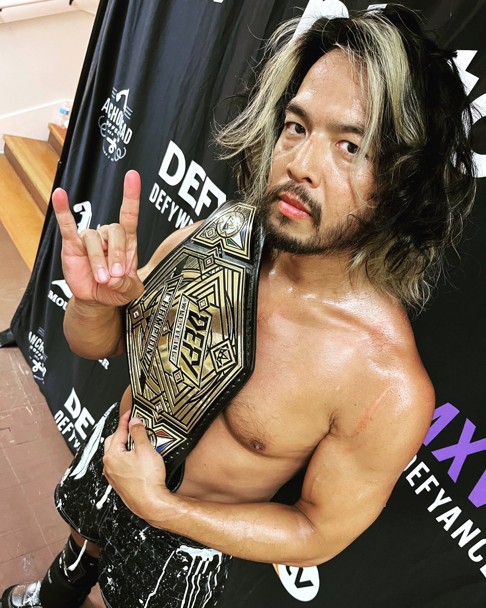 …and new. @kentag2s is your DEFY Champion - #g2s #njpw #defy