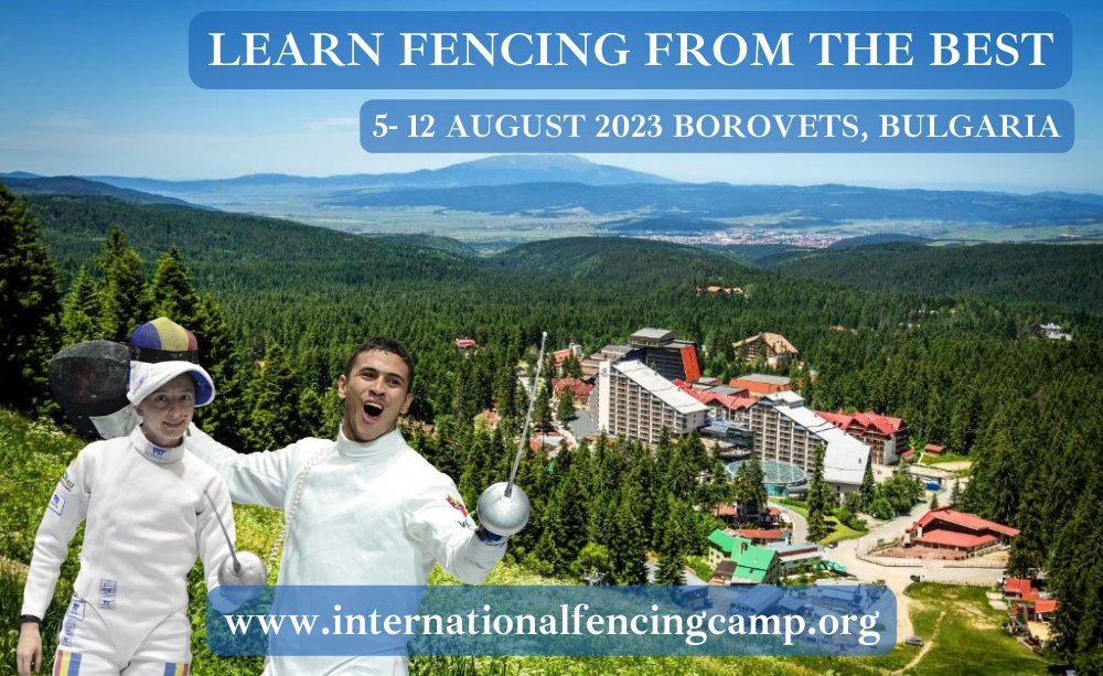 FencingCamp's tweet photo. 🤺 Join the Unforgettable International Fencing Camp! 🌍
🗓️ Dates: 5 to 12 August 2023
📍 Location: Borovets, Bulgaria 
Secure your place here: https://t.co/Cr4tKlVUKP
#InternationalFencingCamp
#Fencing #Olympians
@FIE_fencing
@RubenLimardo
@MKFA_fencing
@eurofencing 
@USAFencing https://t.co/gdpS8WZdjm