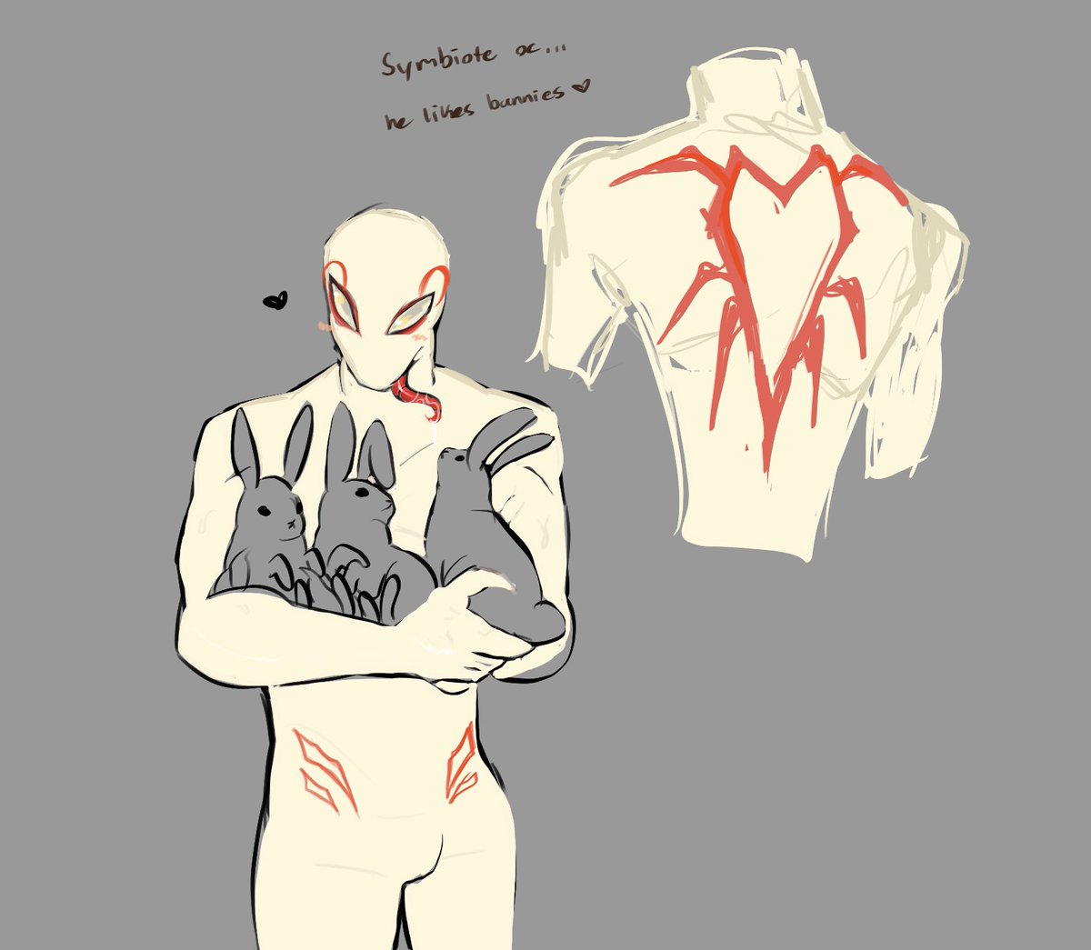 #venom symbiote oc….. he likes animals