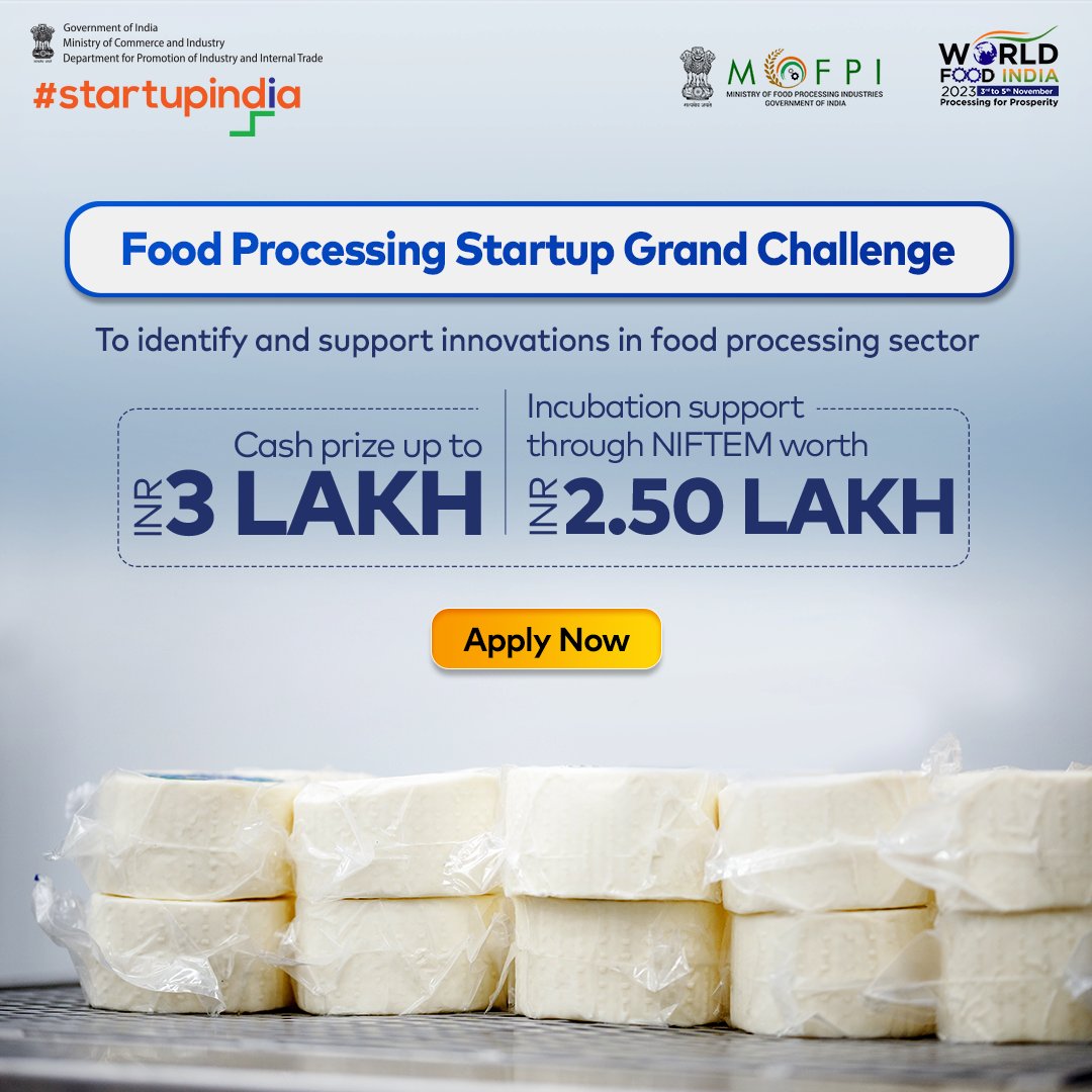 Startup India on Twitter "The Ministry of FoodProcessing Industries