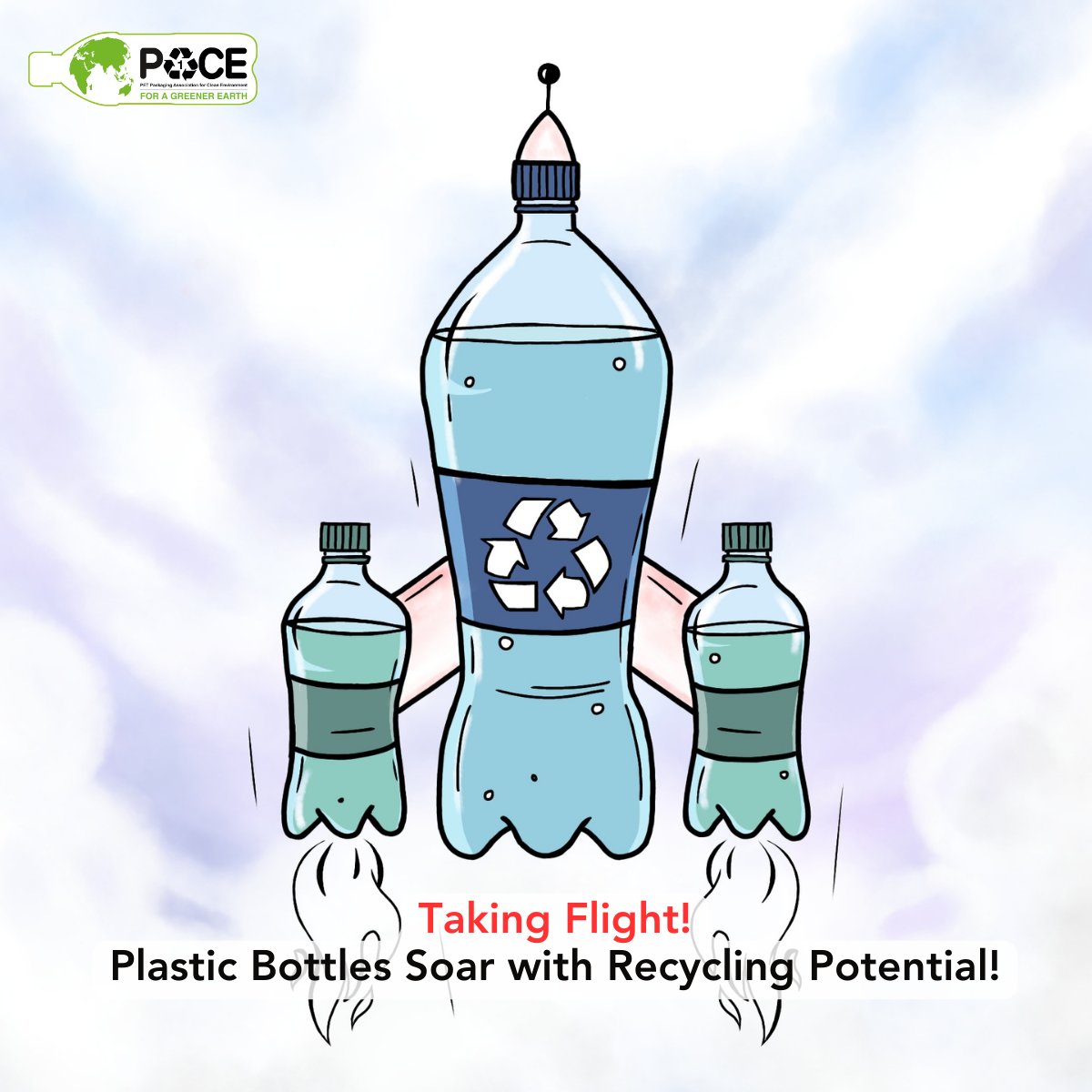 🌟 Let's make a positive impact on our environment by keeping plastic bottles out of landfills and transforming them into something remarkable. 

✈️🌍 Together, we can give them wings and soar toward a more sustainable future. 🌈💚