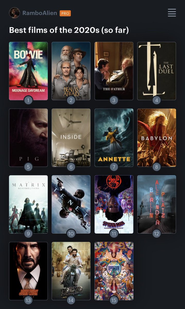 My current Best of 2020s List: