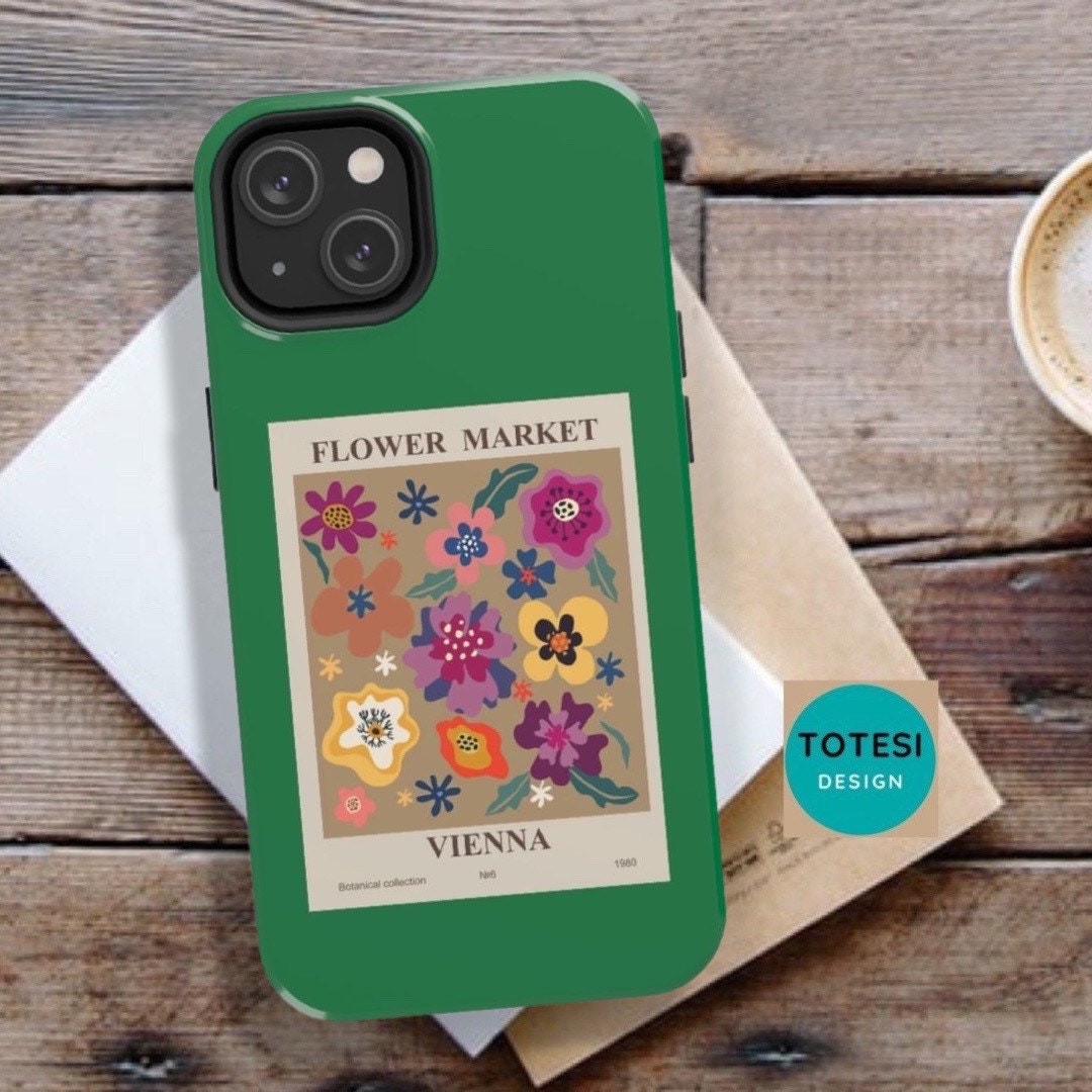 Totesi3's tweet image. Dark Green Flower Market Vienna  - iPhone Tough case aesthetic 11, 12, 13, 14, Pro, Pro Max, Plus, Mini - Floral, Boho, Vintage tuppu.net/bad827ae #iPhonecases #etsyfinds #Iphone12Case