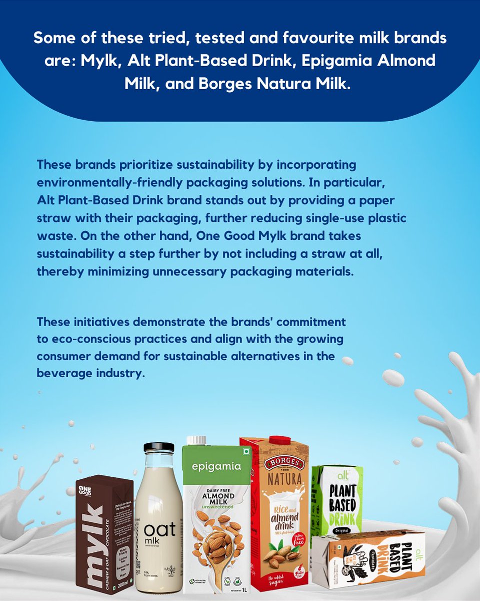 The last time we checked, dairy milk it was full of hormones, antibiotics, pesticides and urea.

Thankfully, you don’t have to continue this path because now there are multiple brands that give you yummy vegan option.

#veganmilk #sustainability #dairy #consciousconsumerism #esg