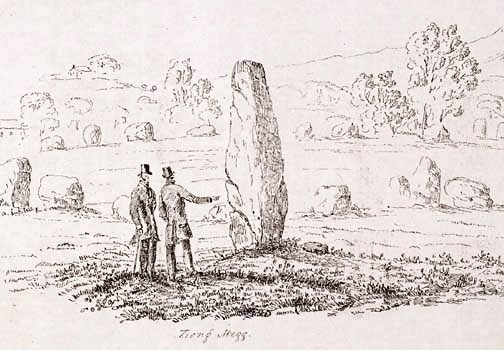 Long Meg by T. Bland 1840 #StandingStoneSunday #cumbria #stonecircle