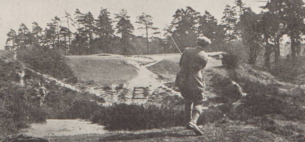evalu18golf's tweet photo. ‘If possible, the short holes can be divided between the odd and the even numbers…’ - Harry Colt 1912 @hscoltproject 

One shot holes at @StGeorgesHillGC 
3, 8, 11 &amp; 14. 🤯 

The reason was to ‘give the partners in a foursome a share of each.’ https://t.co/ZARRZE32Gz