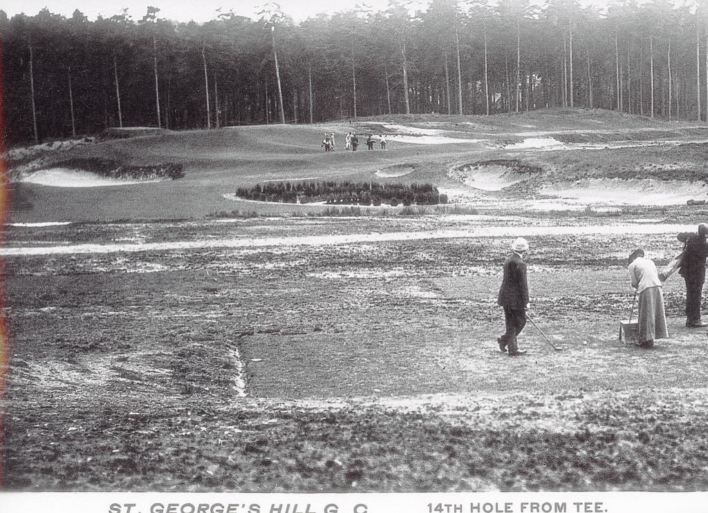 evalu18golf's tweet photo. ‘If possible, the short holes can be divided between the odd and the even numbers…’ - Harry Colt 1912 @hscoltproject 

One shot holes at @StGeorgesHillGC 
3, 8, 11 &amp; 14. 🤯 

The reason was to ‘give the partners in a foursome a share of each.’ https://t.co/ZARRZE32Gz