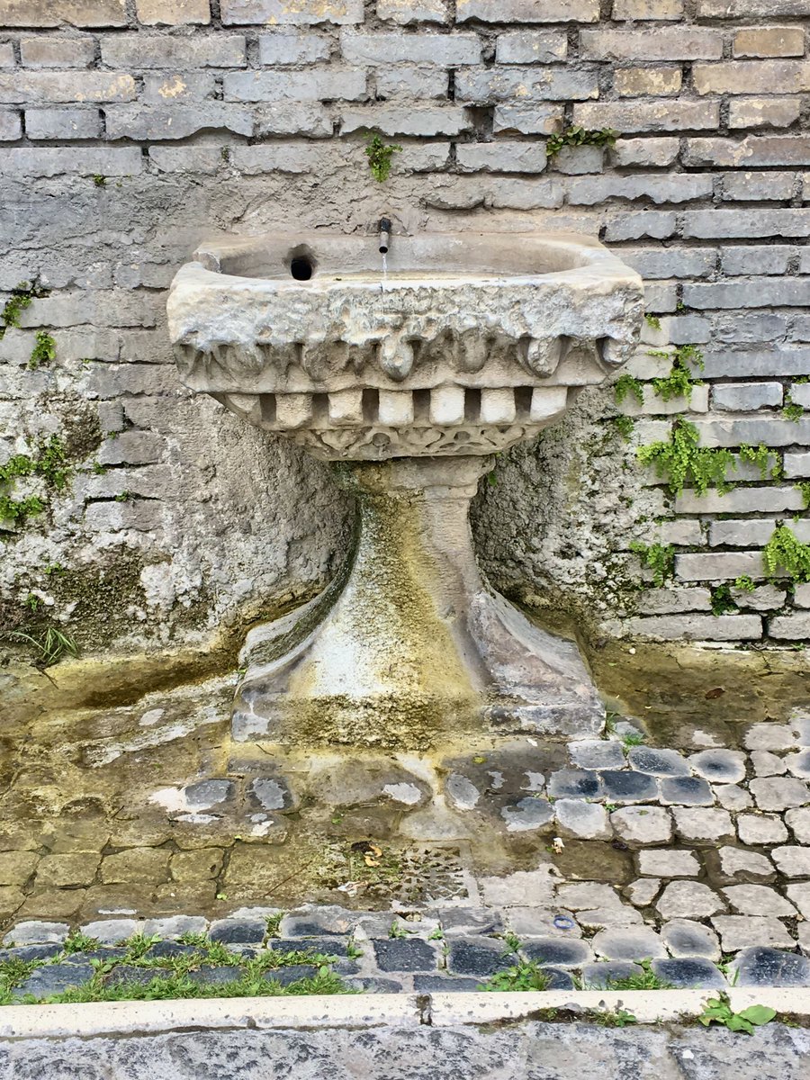 Bellissima fontanella a muro sul Clivus Argentarius sul pendio del Campidoglio… Sembra essere #spolia del capitello di un'antica colonna.
#Roma 🤍
#Rome