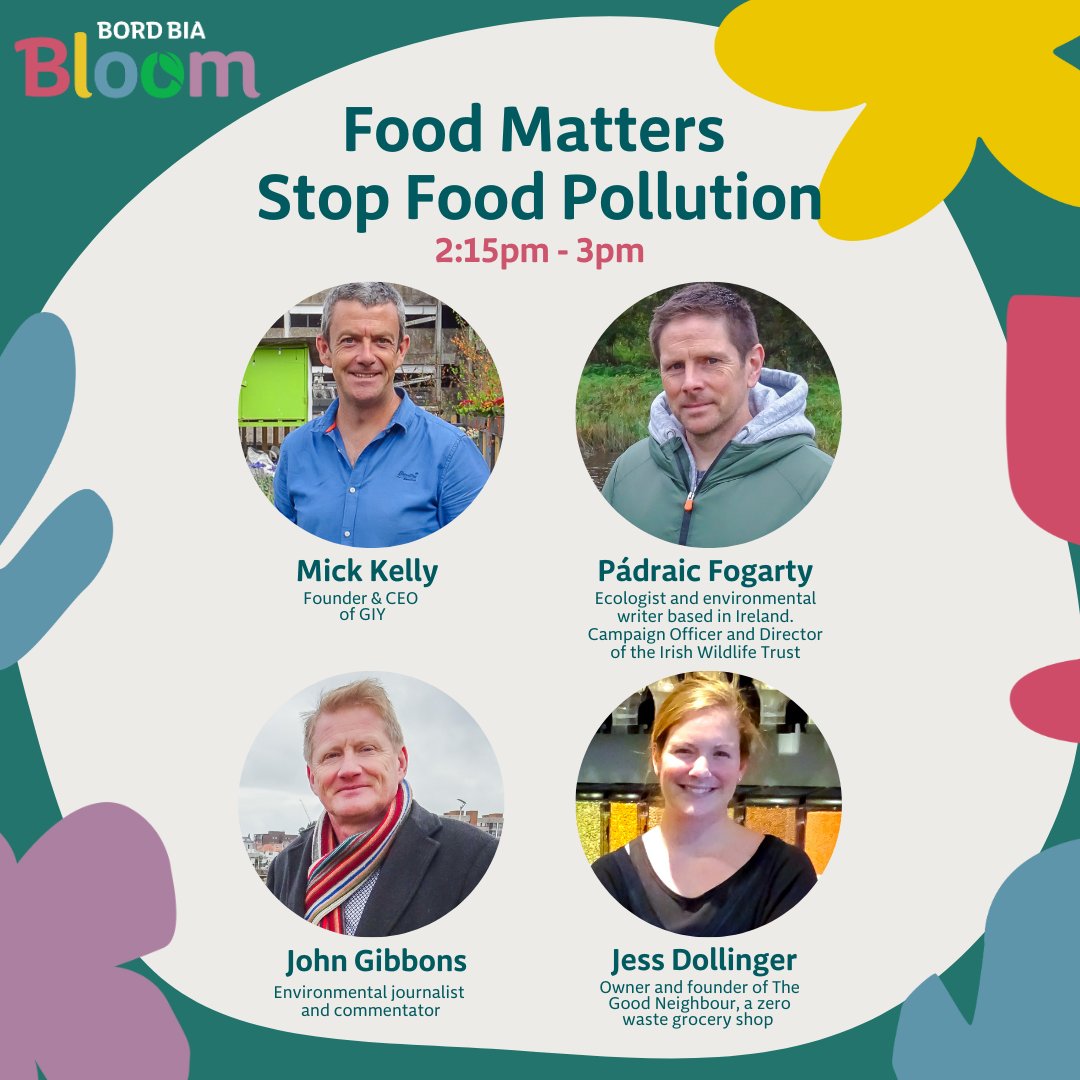 We can't believe @BordBiaBloom 2023 is almost over. Today we have two panels, we know, we're spoiling you! 😉 

Join @mickkellygrows and panel guests for Support Local, at 12:30pm, and then at 2:15pm for Stop Food Pollution. 

#BordBiaBloom #GIY #FoodMattersTV #FoodMatters