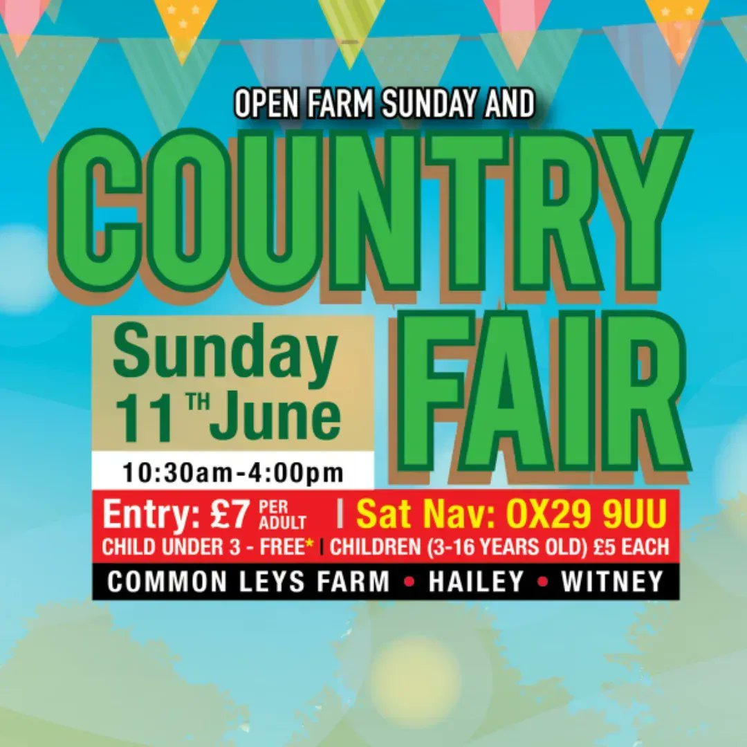 The Common Leys Open Farm Sunday and Country Fair is only one week away! 

Find out more about the event: buff.ly/3MGVF3t 

#CommonLeysFarm #CountryFair #OpenFarmSunday