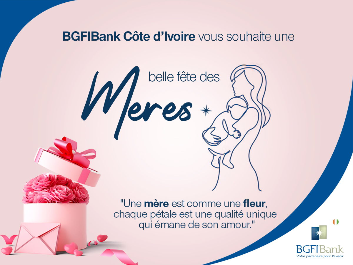 BGFIBankCI's tweet photo. Bonne fête des mères à toutes nos fleurs ! 🌷
#BGFIBank #BGFIBankCI #FetedesMeres https://t.co/R0XB4EB0Pf