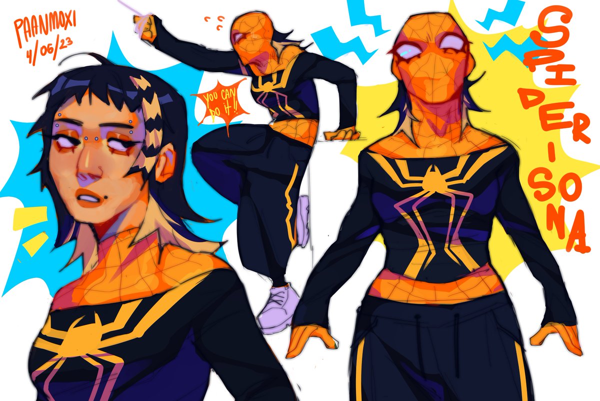 the spider-sona ITS FINISHED (i love yellow) #SpiderVerse #spidersona
