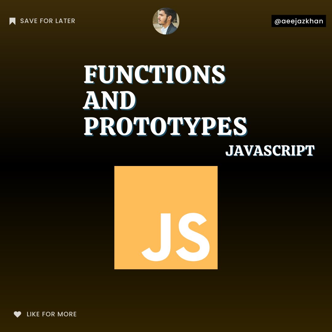 JavaScript functions and prototypes⚡️

thread🧵