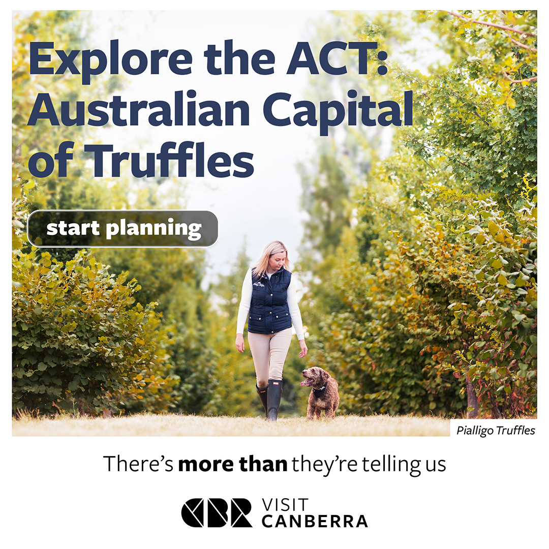 Did you know ACT stands for Australian Capital of Truffles? Plan a trip to find out why there’s more than they’re telling us.

Explore foodie attractions and experience for yourself at bit.ly/43hhpsv 💙📍<a href="/visitcanberra/">VisitCanberra</a> #VisitCanberra #CBR
