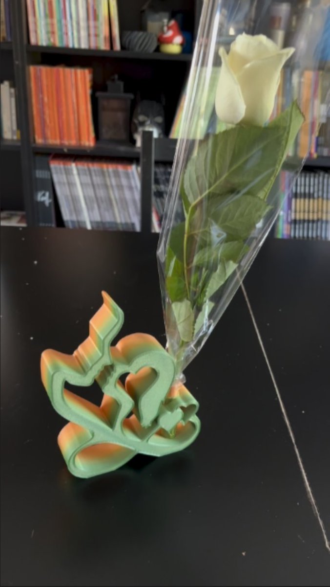 Bonjour à tous.. Pour finir la bobine de PLA+ Silk Rainbow de chez <a href="/sunluofficial/">SUNLU</a>  voici l'impression du wee-end. Un petit vase pour ma chérie.