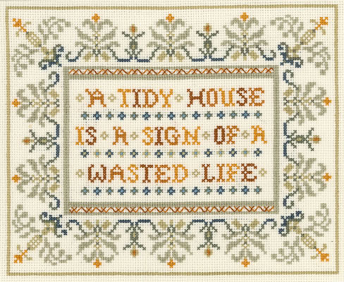 Needlework samplers are examples of embroidery or cross-stitching  produced as a demonstration of skill and often traditionally carried a moral or spiritual message....
Happy Sunday! 🧡