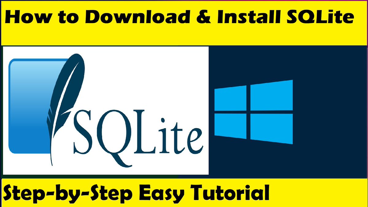 GreenholtJulien's tweet image. How install SQLITE on All Windows - #sqlite3 
watch:  youtube.com/watch?v=RqRUUQ… 

#sqlite #SQL #mysql #Python #php #Windows11 #Database #sqli #sqlhelp #ServersCo #Windows12 #javascript #java #sqlite