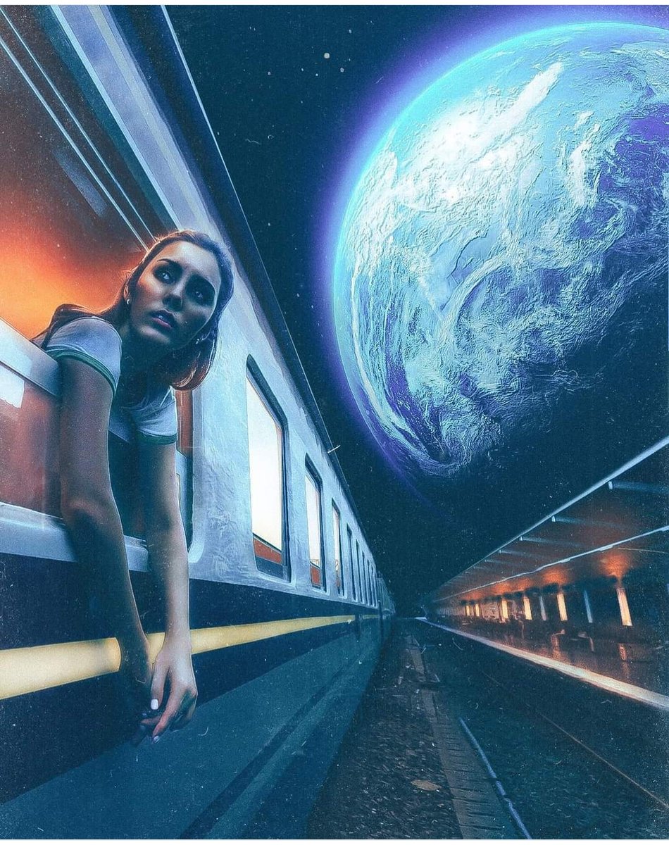 Chicka923's tweet photo. Space train  🔥🔥🔥
#AIphoto #beauty #beautiful #Photoshop #PHOTOS #photography #Space #Train https://t.co/QC3DcDQPN0