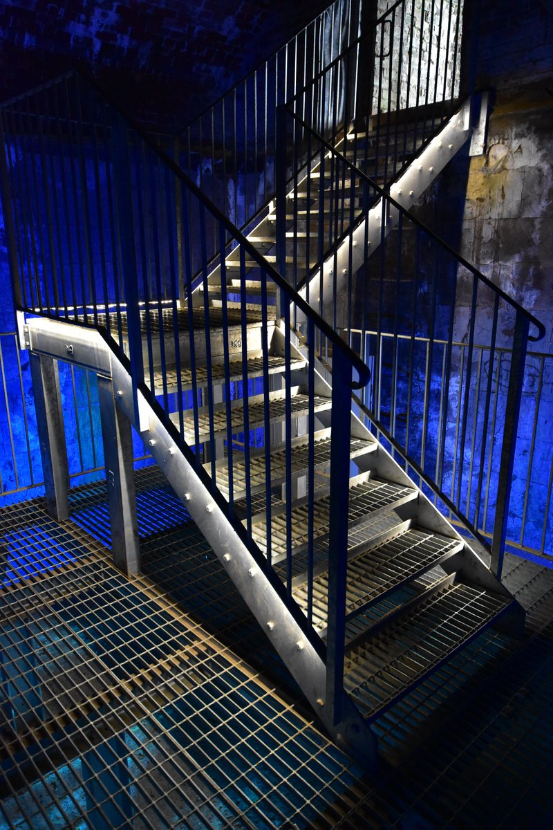 I'm a sucker for a well lit industrial staircase!!   #allmetalmonday