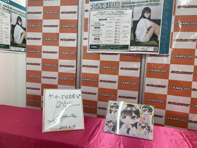 Raychell 10周年 ゲーマーズ 店舗抽選会 B賞 直筆サイン入り色紙 通販