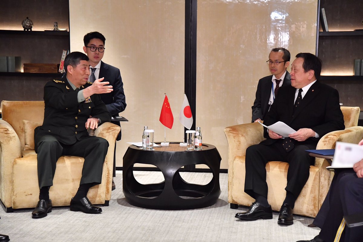 On Jun 3, #DMHamada held a meeting with Chinese DM Li Shangfu. DM Hamada once again conveyed strong concerns about the situation in the East China Sea including the waters surrounding the Senkaku Islands, and that candid communication is necessary because of such concerns. #SLD23