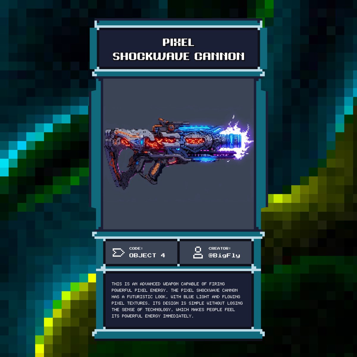 TPW_RGB's tweet photo. ✨ Let’s say hello to the brand-new NFT 「TPW: Pixel Shockwave Cannon」in @ubox_io !

🎖️Here's your chance to earn exclusive airdrops in https://t.co/oUlbtBitP4: For every 1 「TPW: Vac7」 you hold, you'll receive 3 airdrops of 「TPW: Pixel Shockwave Cannon」 https://t.co/ilrhMUhstZ