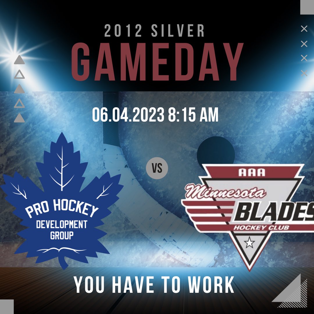 2012MNBLADES's tweet image. It's about that time..
Semis about to drop. 

2012 MN Blades Silver take on Toronto Pro Hockey 

8:15 AM Central 
6.4.2023 

#LETSGOBOYS #YOUHAVETOWORK #MNBLADES #THE12S