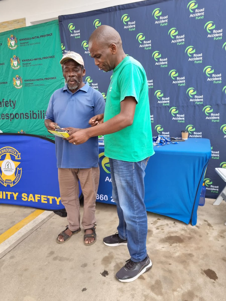 The Road Accident Fund on Twitter "TeamRafzin KZN is at Glenhills Shell Garage in Stanger for