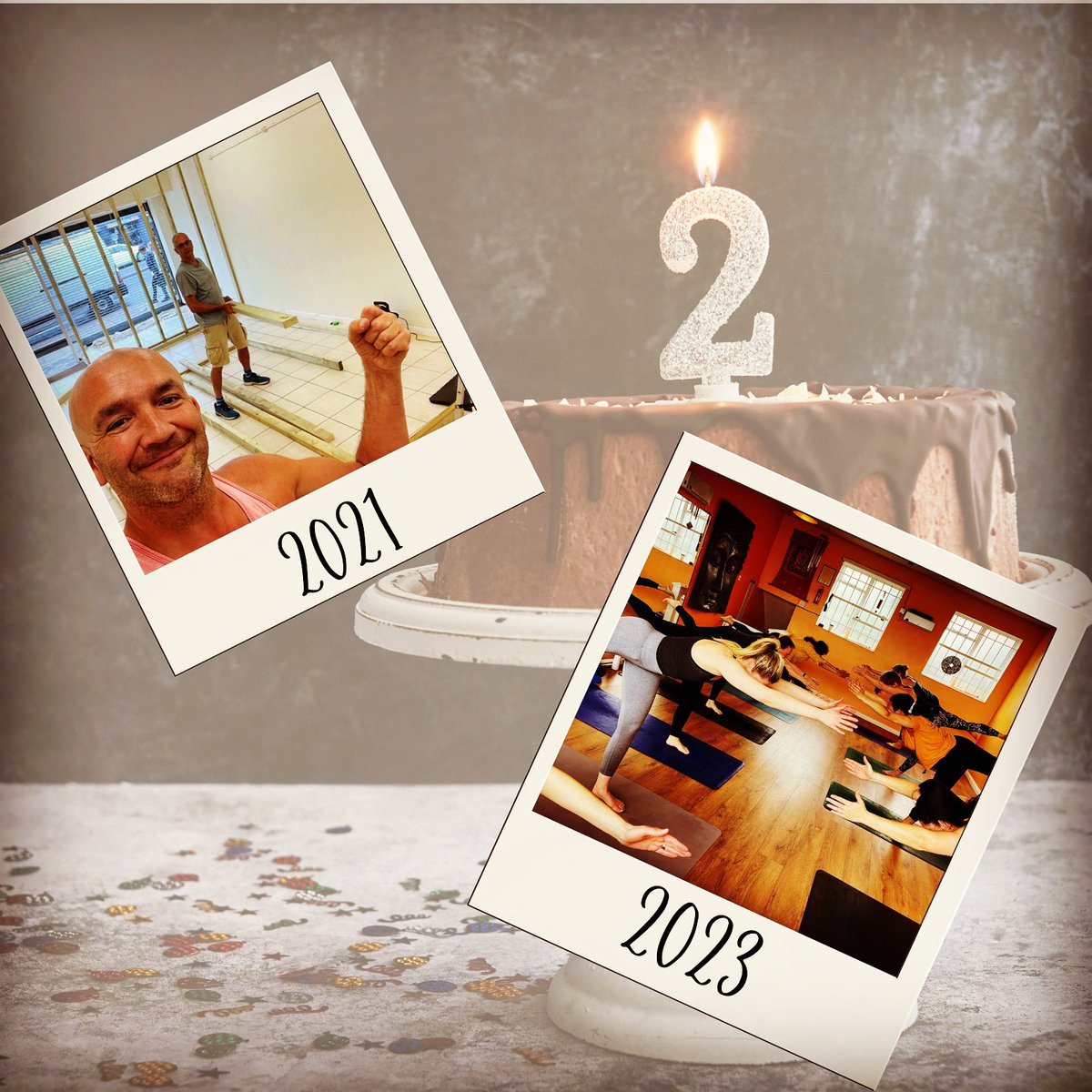 Yogafeelinguk's tweet photo. It’s our birthday!
Thank you to everyone who supports and practices with us. What a crazy two years! ♥️ https://t.co/iREI1Nm9pX