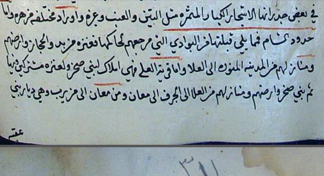#عنزه من بدو الحجاز وارضهم ومنازلهم من المدينة المنورة الى #العلا واما قرية العلا فهي املاك #بني_صخر ولعنزه مشتركين فيها ثم بني صخر وارضهم ومنازلهم من العلا الى الجرف الى معان ومن معان الى مزيرب وهي ديار بني عقبة
(في عام1060هـ)القرن الحادي عشر الهجري