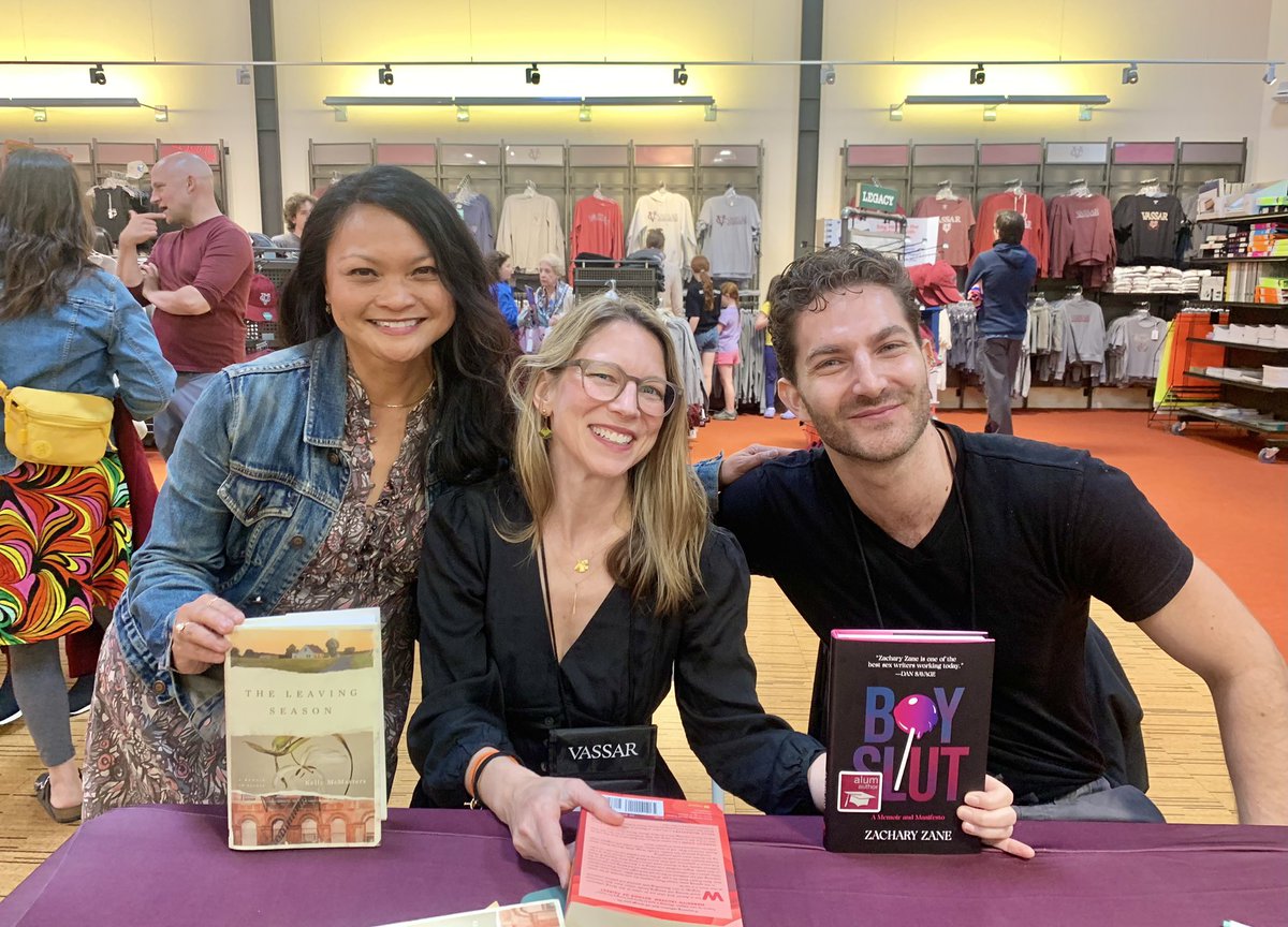 Congratulations to my lovely friend, Kelly McMasters and to my former student @ZacharyZane_ on their new books! A joy to attend their book-signing & shine in their light! Their books celebrate life and all its new beginnings! @Vassar #ilovebooks #readbreatherepeat #memoirs #life